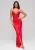 Ombre Avondjurk ‘Donatella’  rood