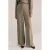 WE Fashion wide leg high waist pantalon grijsgroen