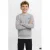 JJ REBEL JUNIOR sweater met backprint grijs melange