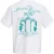 Jack & Jones Heren backprint t-shirt jorcotedazur wit/turquoise