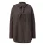 Blouse met fijne strepen van katoen en Tencel met afneembare driehoekige sjaal dames COMMA