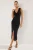 TRENDYOLMİLLA Dames Zwart Effen Maxi Mouwloos Avond / Dagelijks Bodycon Jurken