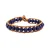 Lapis Lazuli edelstenen armband van echt leer voor dames Sloya Facelia