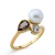 Orphelia Dames 925 Sterling Zilveren Ring – Goud ZR-7498/G