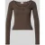 NOISY MAY® shirt met lange mouwen in riblook met kant model ‘MAYA’