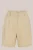 WE Fashion – Dames regular fit short met krijtstreep – Regular fit – Beige – Viscose –