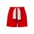 PIECES sweatshort PCCHILLI rood