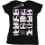 Li-cense Disney dames nightmare before christmas vele gezichten van jack vierkantjes katoenen t-shirt