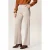 Miss Etam wide leg high waist casual broek lichtbruin