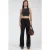 Elastische Taille Flared Leg Broek