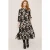 White Stuff Maya Tiered Shirt Dre Black Printed