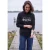 Sweatshirt met details in ribbelpatroon