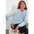 Geborduurde Oversized Crêpe Blouse