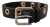 Dolce & Gabbana Zwarte Leren Ooglet Metalen Gesp in Zilver Tint Riem