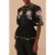 FARM Rio Winter Garden Embroidered Short Sleeve Blouse