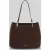 HUGO Handtas met velourslook met leer-aandeel