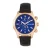 Breed Lacroix chronograaf horloge met leren band