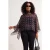 Trendyol Curve Dames Bruin Geruit Mouwloos Oversized Grote maten Blouses