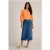 White Stuff Daniella Shirred Top Mid Orange