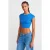 Slim Fit Crop Jersey Blouse