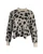 Hugo Boss Fellyna Jacquard Dierenprint Sweater in Beige en Zwart Nylon