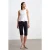 Fitted Mouwloze Crepe Peplum Blouse