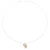 Orphelia Dames 925 Sterling Zilveren Ketting met Hanger – Zilver/Roze ZH-6039