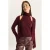 Halve Turtleneck Uitsnede Geribde Blouse