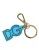 Dolce & Gabbana Blauw Rubber Gouden Metaal DG Logo Sleutelhanger Sleutelhanger