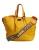 Geel Oranje Nylon Logo Plaque Hand Schouder Tote Bag
