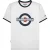 Lambretta Heren SS25 Ringer Logo T-Shirt (Wit/Marineblauw)