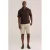 WE Fashion relaxed fit polo – donkerbruin