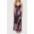 GUESS Raven Long Slip Dres Wintery Lights Purpl