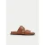 Montevita platte sandalen Politre Camel