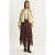 Geklede Ruit Midi Rok