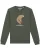 Watapparel Sweatshirt ‘ Fahrradbär ‘  bruin / olijfgroen / wit