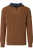 Redmond Half-Zip Sweater bruin, Effen