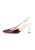 EVITA Slingpumps ‘Carmela’  donkerrood / wit