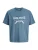 JACK & JONES Shirt ‘JJEDOVER’  marine / donkerblauw / wit