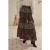 FARM Rio Jujus Garden Black Midi Skirt