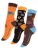 Vincent Creation Sokken ‘Donuts’  royal blue/koningsblauw / bruin / oranje / zwart