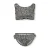 KIDS ONLY GIRL crop bikini zwart/beige