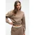 Cropped sweatshirt met ronde hals