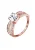 ELLI Ring ‘Soltär’  rose-goud / wit