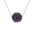 Preciosa Crystal Sphere Collier 10-11 mm Violet Silver 925
