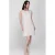 Accentil wollen korte jurk met pailletten beige