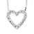 Ketting hart Diamonds 0.070 Cts White Gold