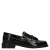 Manfield leren loafers met studs – zwart