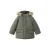 Mango Kids winterjas met imitatiebontkraag – groen