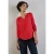 Street One Dames Basic blouse in effen kleur in Rood